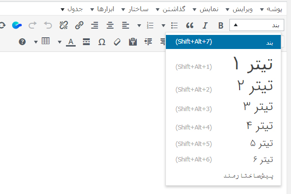 استفاده از هدینگ مناسب در نوشتن محتوا
