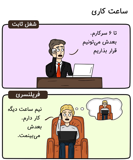 مزایای فریلنسری
