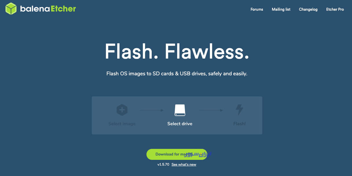 دانلود Open Source Flash burner balenaEtcher